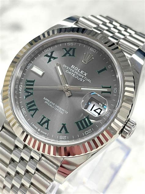 Vendesi Rolex Datejust II 126334 Stainless Steel Wimbledon.